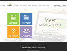 Tablet Screenshot of masteryconnect.com